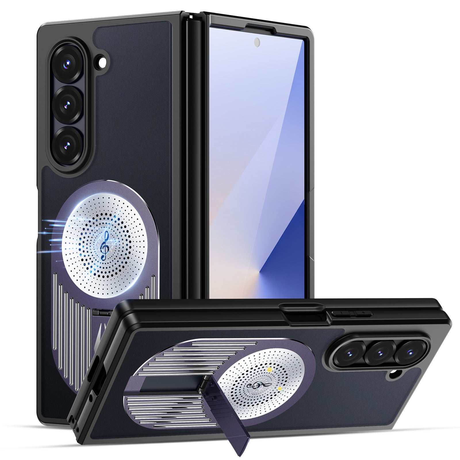 Magnetic Heat Dissipation Phone Case With Invisiable Kickstand For Samsung Galaxy Z Fold 6
