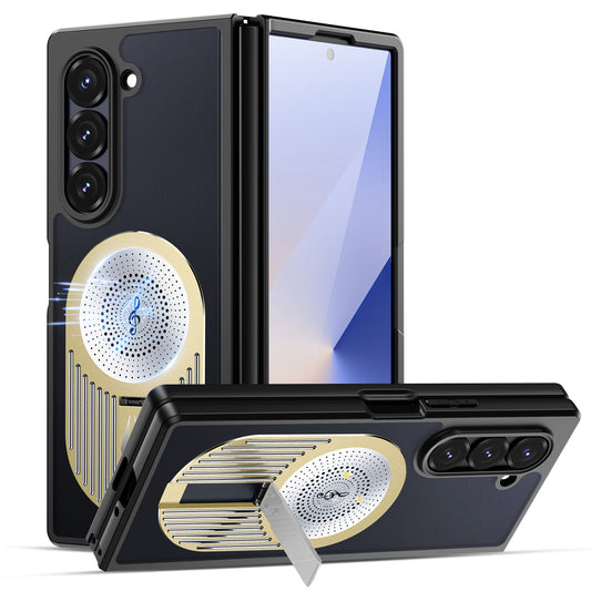 Magnetic Heat Dissipation Phone Case With Invisiable Kickstand For Samsung Galaxy Z Fold 6