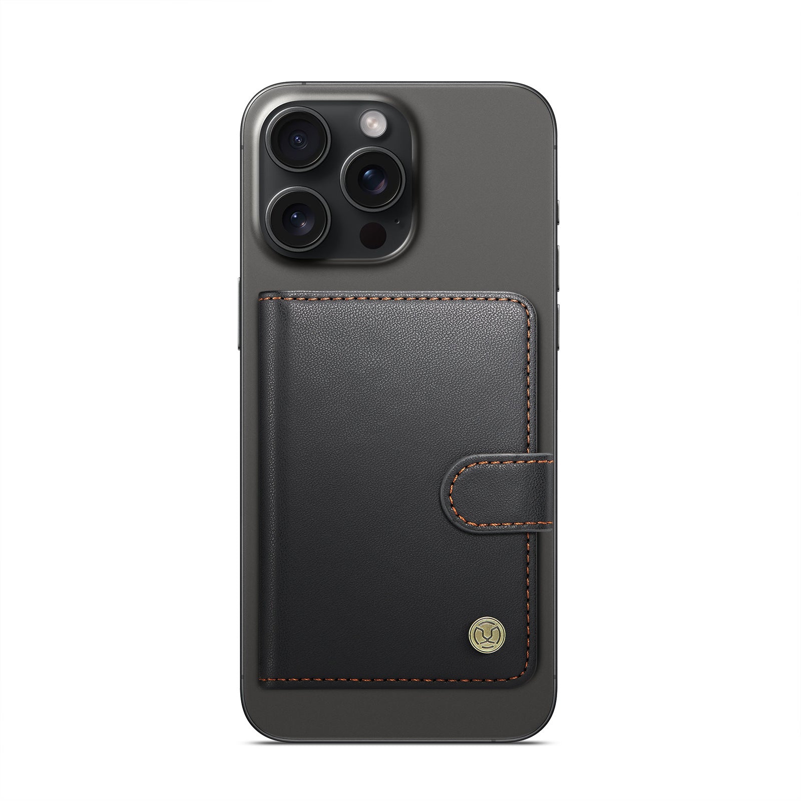 Magnetic Leather Card Wallet Universal Back Attached Anti-theft Brush Card Bag Bracket For IPhone