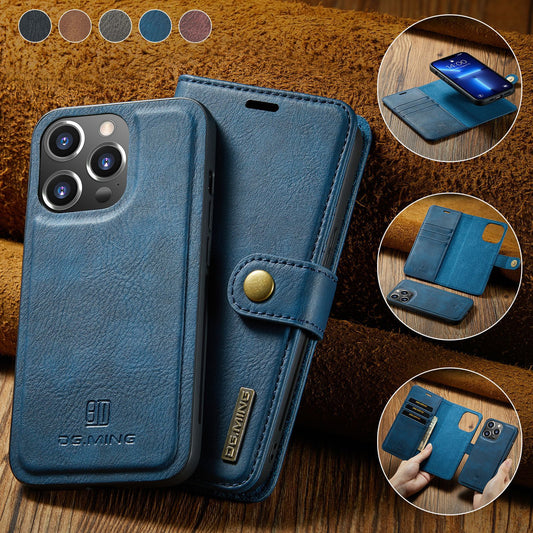 Magnetic Card Pocket Clip Flip Leather Phone Case For iPhone