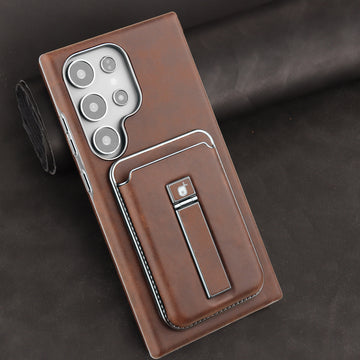 Magnetic Wallet Card Detachable Leather Phone Case With Card Holder For Samsung Galaxy S24 S25
