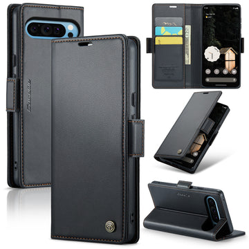 Retro Business Magnetic Wallet Flip PU Leather Case For Google Pixel 10 9