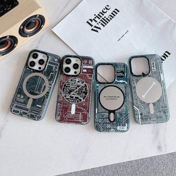 Printed Circuit Board PCB Magnetic Wireless Charging Phone Case For IPhone