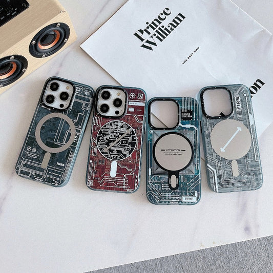 Printed Circuit Board PCB Magnetic Wireless Charging Phone Case For IPhone