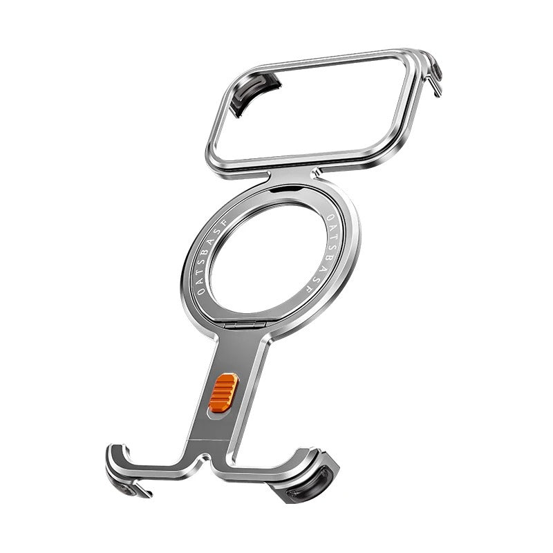 Metal Frameless Case with 360° Rotating Magnetic Stand for iPhone