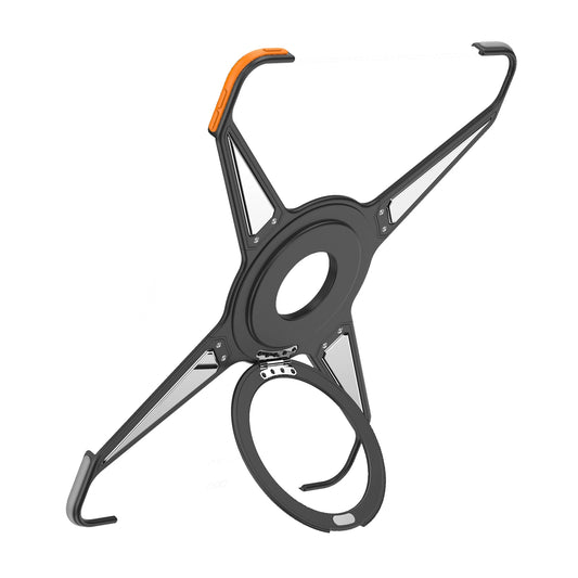 Metal Alloy Armor Shockproof 360 Ring Stand Magnetic Tablet Case For IPad