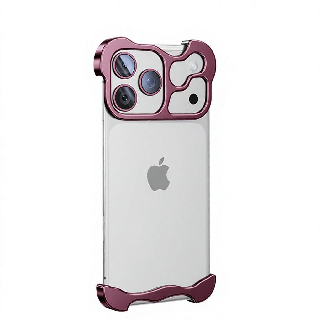 Metal Corner Pad Case For iPhone Lens Protective Aluminum Bumper Dropproof