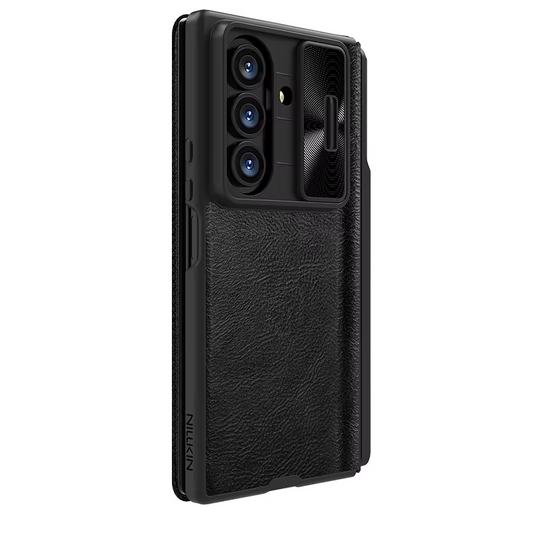 Built-in Stylus Set Qin Series Pro Leather Case Camera Slider For Samsung Galaxy Z Fold 7