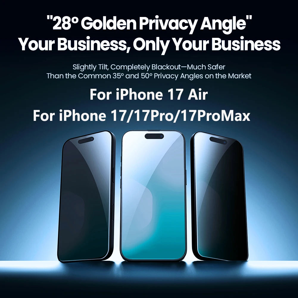 Full Screen Tempered Glass Easy Install Privacy Guardian Screen Protector For iPhone