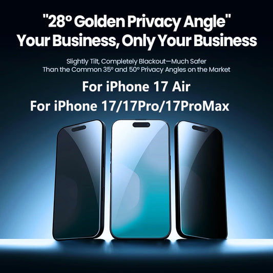 Full Screen Tempered Glass Easy Install Privacy Guardian Screen Protector For iPhone