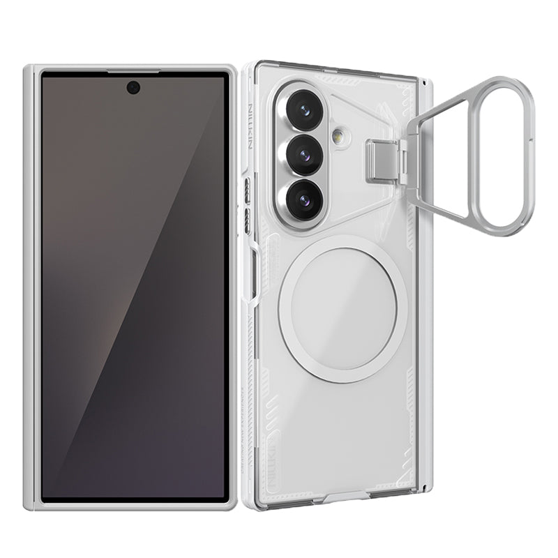 MagSafe Clear Case Anti-Yellow Phone Case With Aluminum Lens Kickstand For Samsung Galaxy Z Fold 8 Ultra