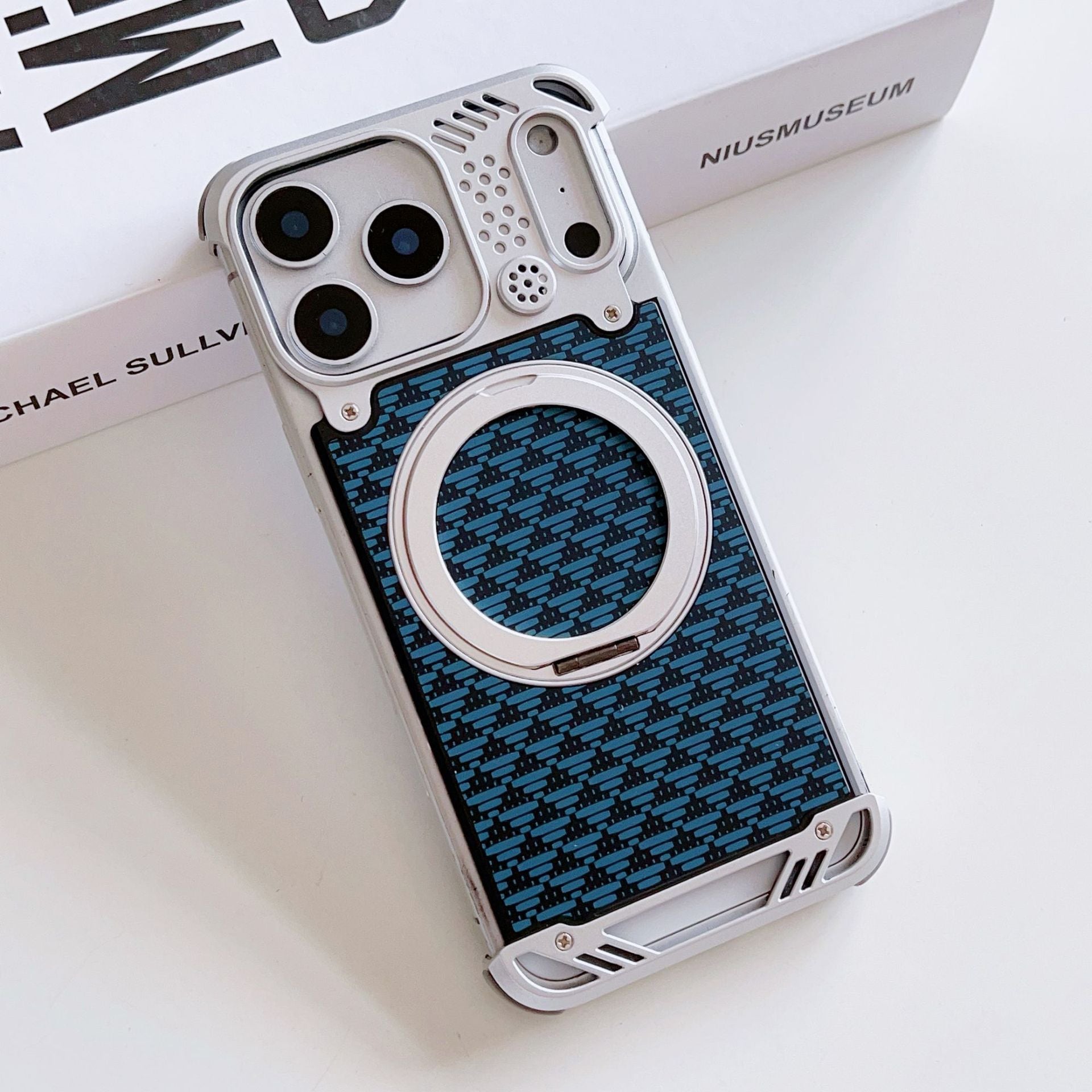 New Frameless Aluminum Alloy Magnetic Phone Case With Aromatherapy