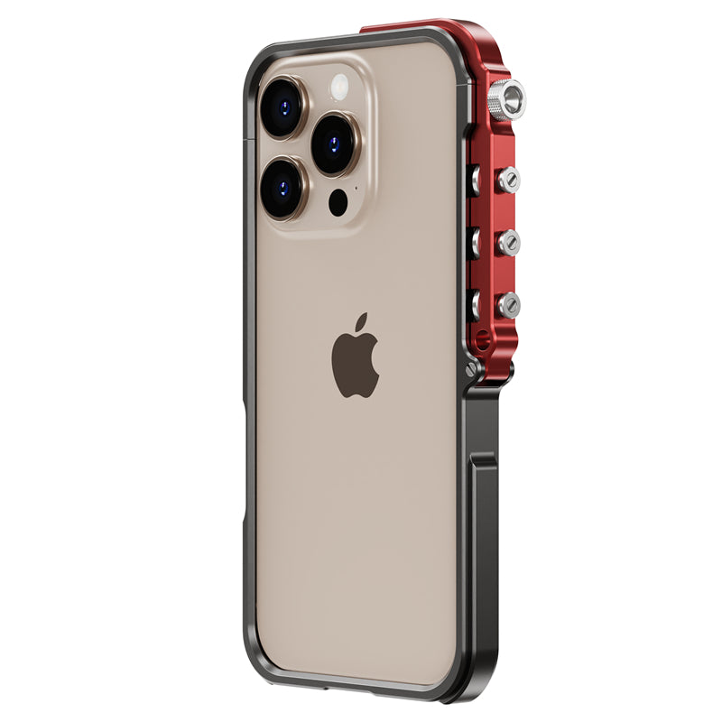 Mechanical Aluminum Alloy Frame Phone Case For iPhone