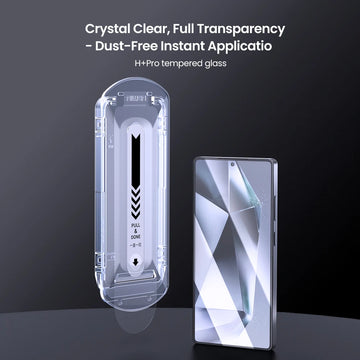 Explosion Tempered Glass Phone Screen Protector with Film Sticking Tool For Samsung Galaxy S25