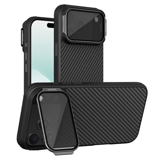 CarboProp Aramid Fiber Magnetic Phone Case With Lens Cover For iPhone