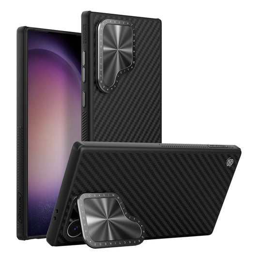 CarboProp Aramid Fiber Magnetic Aluminium Alloy Phone Case For Samsung Galaxy S24