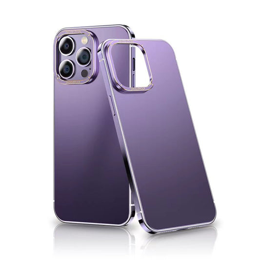 Frosting Matte Metal Stainless Steel Phone Case For iPhone