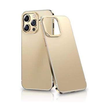 Stainless Steel Frame Frosting Metal Matte Phone Case For iPhone