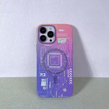 3D Luminous Painting Magnetic Phone Case For iPhone