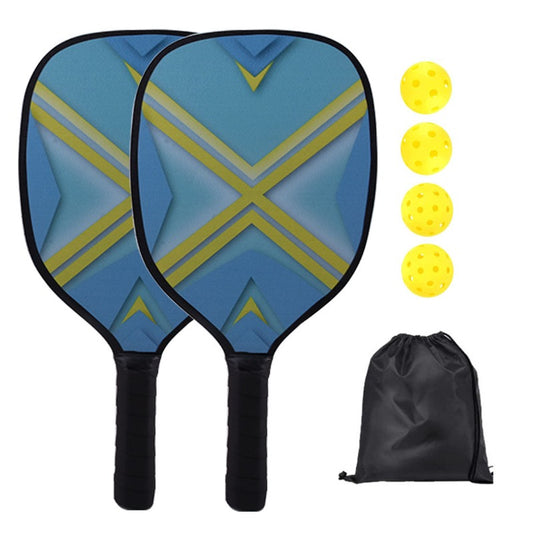 Pickleball Paddle Set Durable and Lightweight Comfort Grip Wood with Cover Pickle Ball Racquet