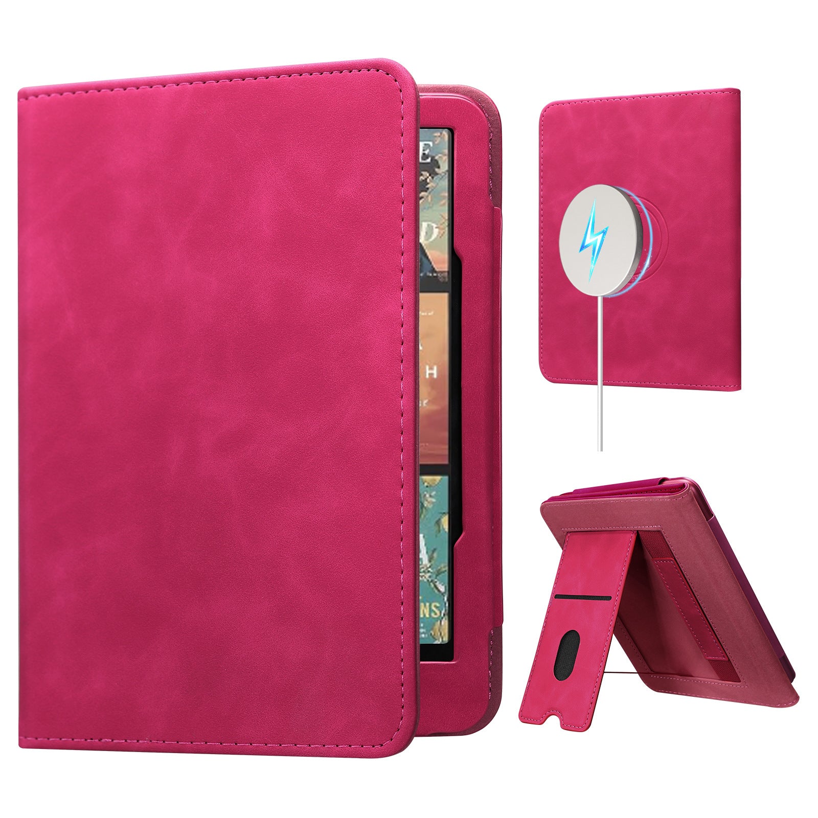 Protective Kindle Paperwhite 11/12 Generation PC Leather Case 7inch Universal with Magnetic Coil