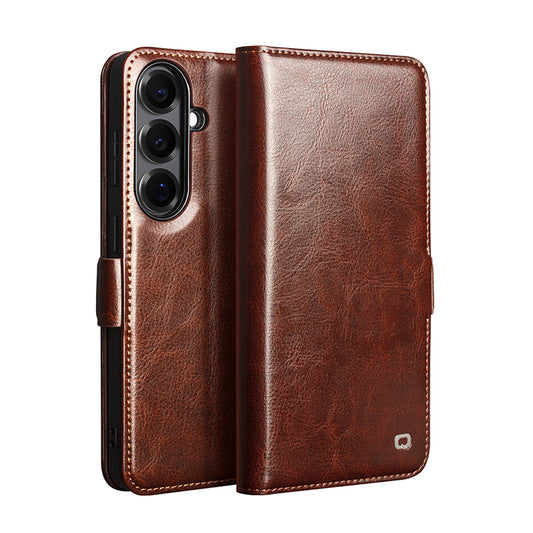 Business Style Leather Flip Phone Case with Card Slots For Samsung S26 S25
