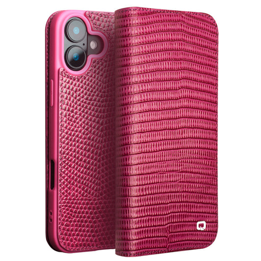 Genuine Leather Luxury Women Flip Phone Case With Card Slot For iPhone