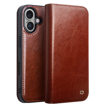 Leather Flip with Card Slots Phone Case for iPhone