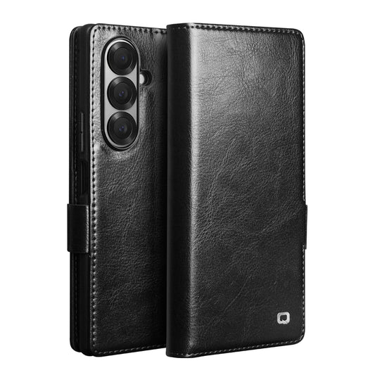 Business Style Fashion Genuine Leather Phone Case With Card Slots For Samsung Galaxy Z Fold 7