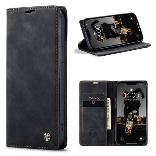 Retro Leather Wallet Flip Magnetic Phone Case With Card Slot For IPhone