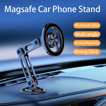 360 Rotate Foldable Metal Magnetic Car Phone Holder