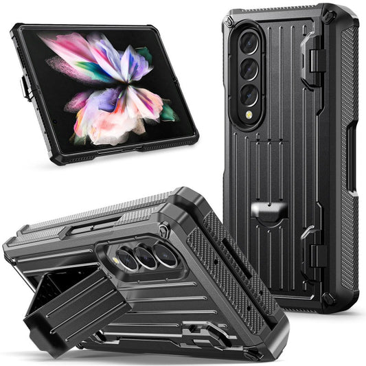 Shockproof Hard Armor Phone Case WIth Pen Slot Kickstand For Samsung Galaxy Z Fold 3 4