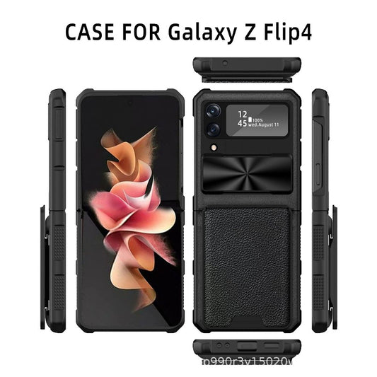 Magnetic Hinged Wallet Card Holder Phone Case For Samsung Z Flip 4