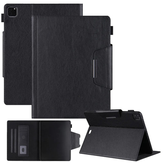 Smart Leather Case With Multi-slot Booklet Stand Buckle For IPad