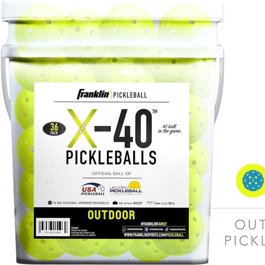 Sports Outdoor Pickleballs 36 pcs High Bounce Pickleball Ball with 40 Holes