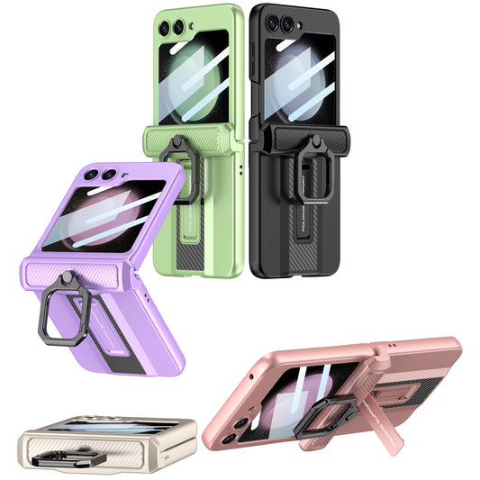 Supercar Flip Case with Magnetic Hinge Stand and Hard Shell for Samsung Galaxy Z Flip5