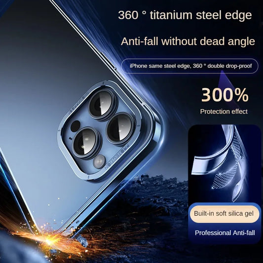 Titanium Steel Phone Case for iPhone