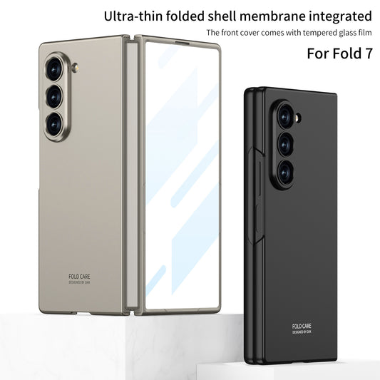 Ultra-thin Armor Matte Plastic Case With Screen Film For Samsung Galaxy Z Fold 7 6