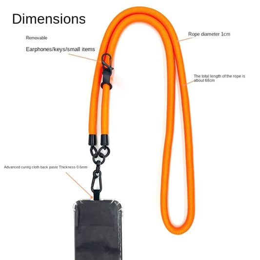 10MM Universal Crossbody Phone Lanyards With Patch