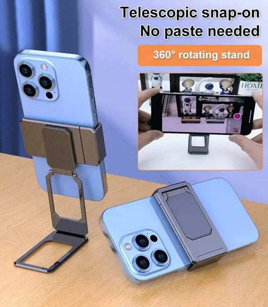 360 Degree Rotating Mobile Phone Bracket Back Clip Folding Stand