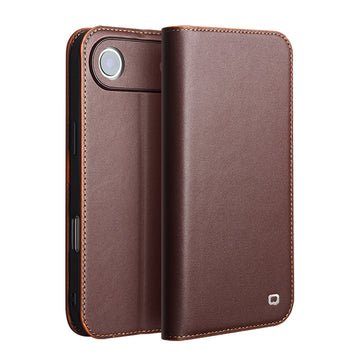 Fashion Cowhide Leather Classic Flip Wallet Phone Case With Card Slots For iPhone