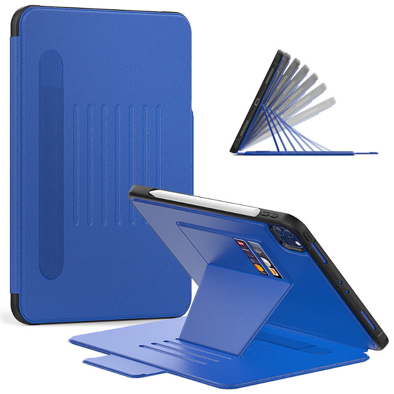 Wallet Pencil Card Slot TPU Portable Auto Sleep Smart MagneticTablet Case With Stand