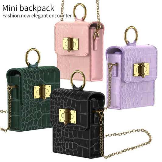 Mini Messenger Bag With Chain With Card Slot Pocket Case For Samsung Z Flip