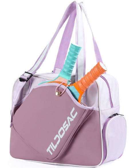 Women's Nylon Waterproof and Fashionable Pickleball Racket Sling Bag Explosive Independent Shoe Bin Ball Bag