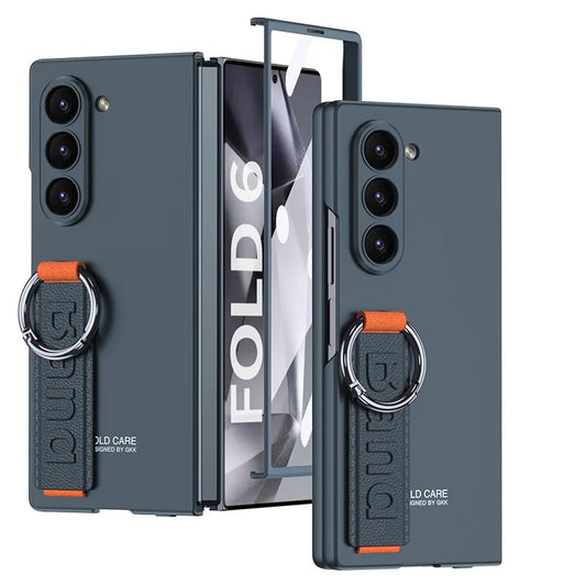 Wrist Strap Ring Holder Hard Phone Case For Samsung Galaxy Z Fold 6