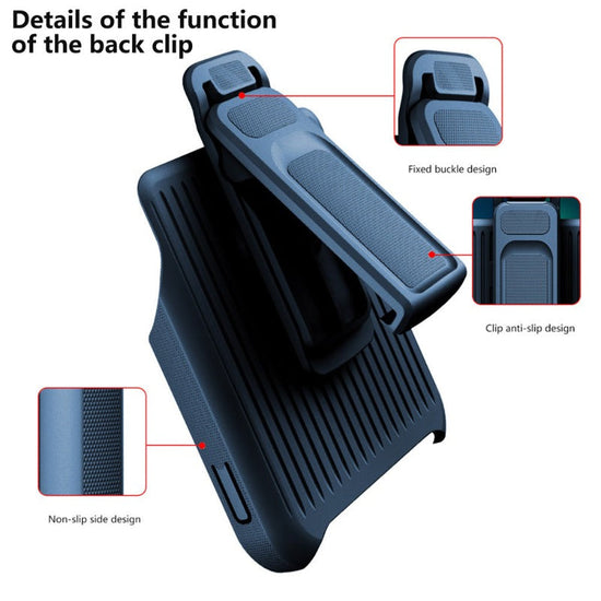 2 in 1 Backpack Clip Stand Holder Phone Case For iPhone 14 13 12 11 Pro Max 14 Plus Outdoor Carrying Shockproof Protection Cover