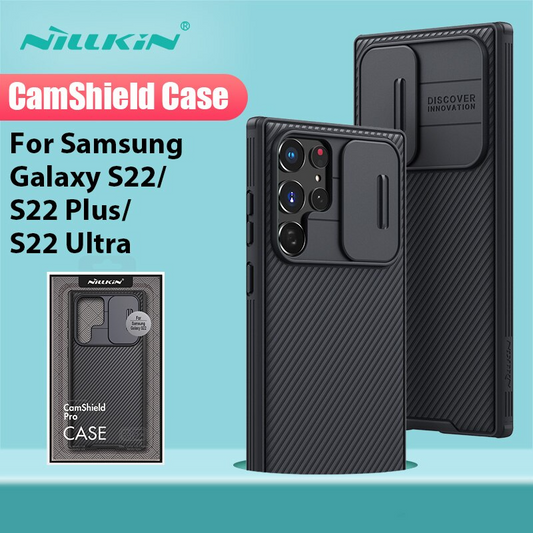 Nillkin Samsung Galaxy S22 Ultra Case, CamShield S22 Ultra Phone Case with Slide Camera Cover Protector Hard PC & TPU Slim Protective Case for Samsung Galaxy S22 Ultra 5G 6.8''