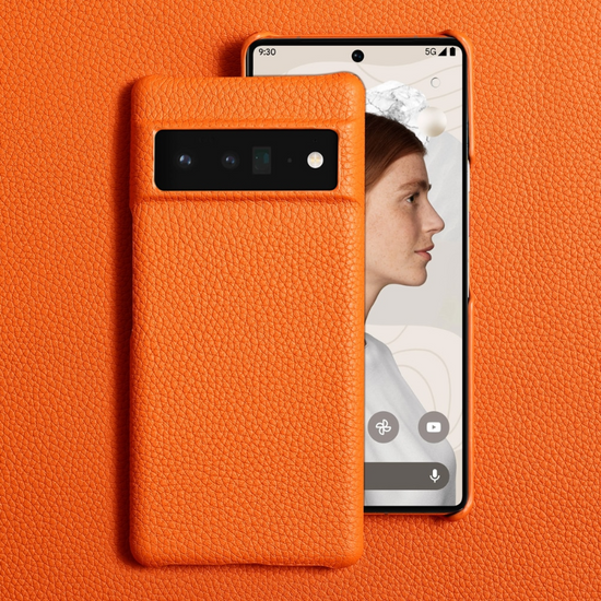 LANGSIDI Cowhide Genuine Leather Case for Google Pixel 7 6 PRO 6A Luxury Fashion Back Cover for Google Pixel 7 pro 6A