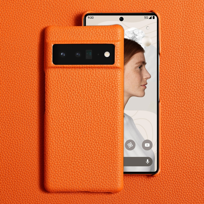 LANGSIDI Cowhide Genuine Leather Case for Google Pixel 7 6 PRO 6A Luxury Fashion Back Cover for Google Pixel 7 pro 6A