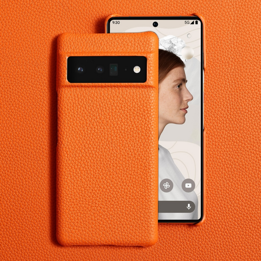 LANGSIDI Cowhide Genuine Leather Case for Google Pixel 7 6 PRO 6A Luxury Fashion Back Cover for Google Pixel 7 pro 6A